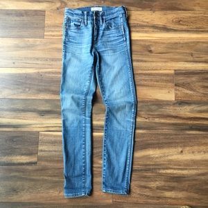 Madewell skinny skinny 10” high rise jeans